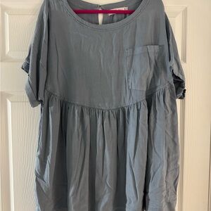 Free People Women's Blue Top